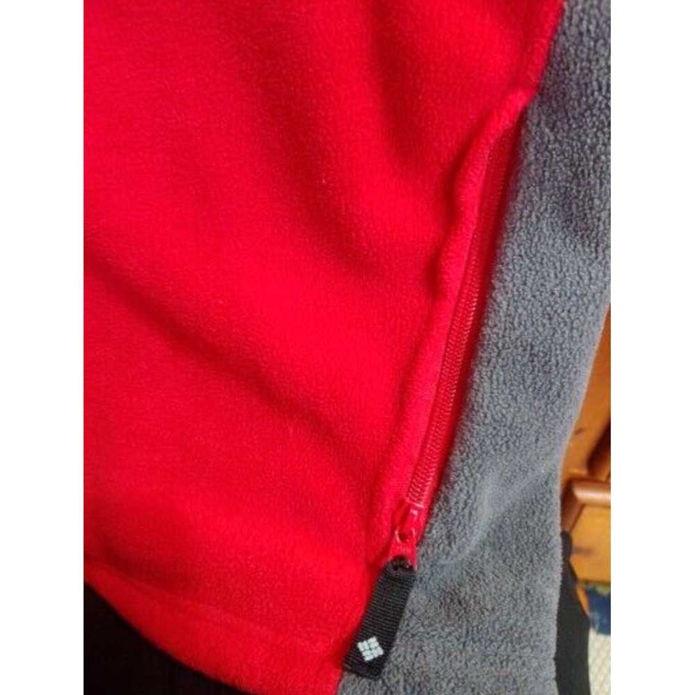 Vintage Womens Red Fleece Mock Neck Zipup Columbi… - image 6