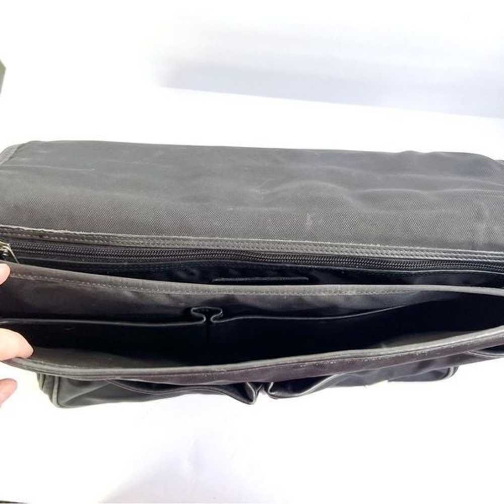 Coach Vintage Black Leather Briefcase Messenger L… - image 5