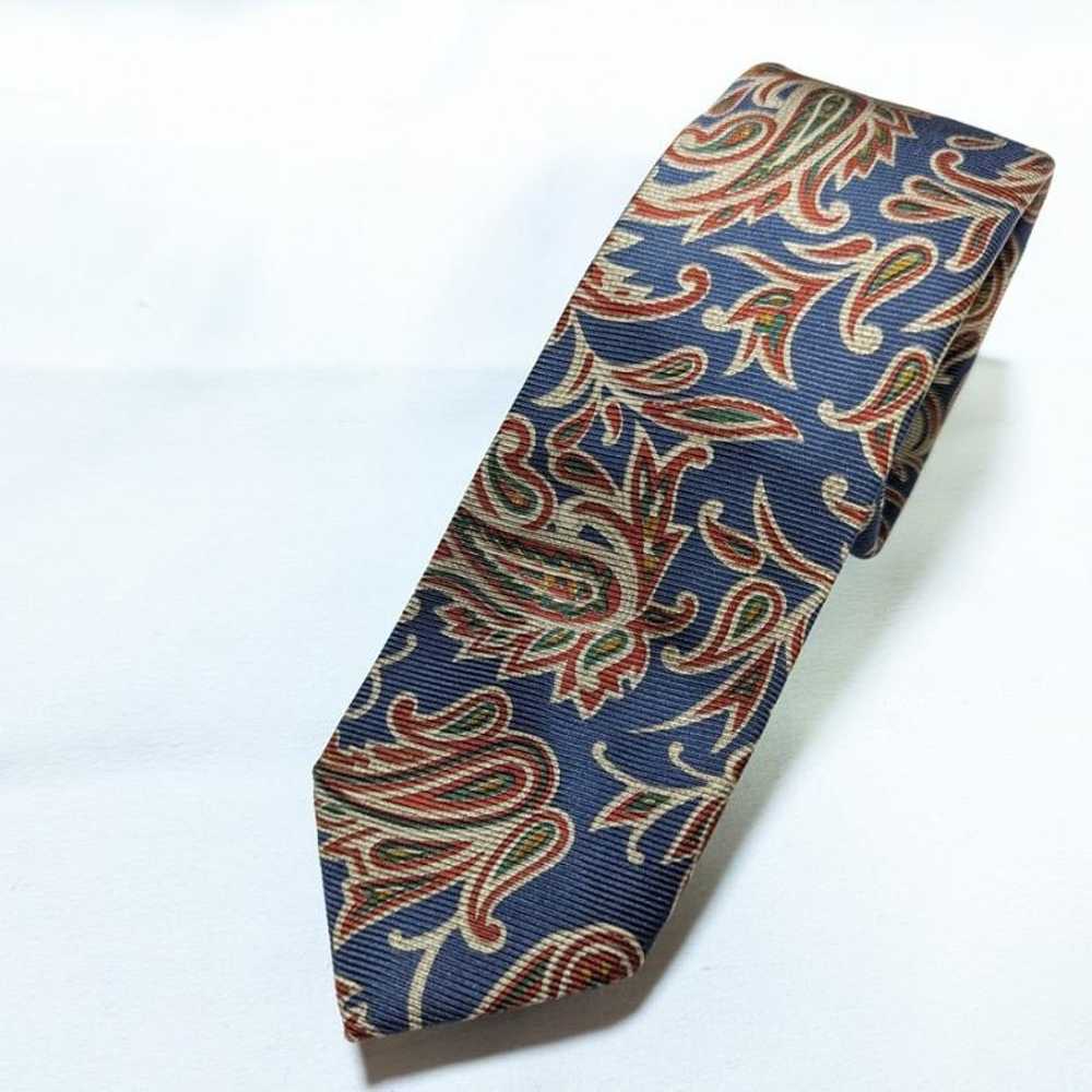 Vintage 60s Polo Ralph Lauren USA Blue Necktie - image 3