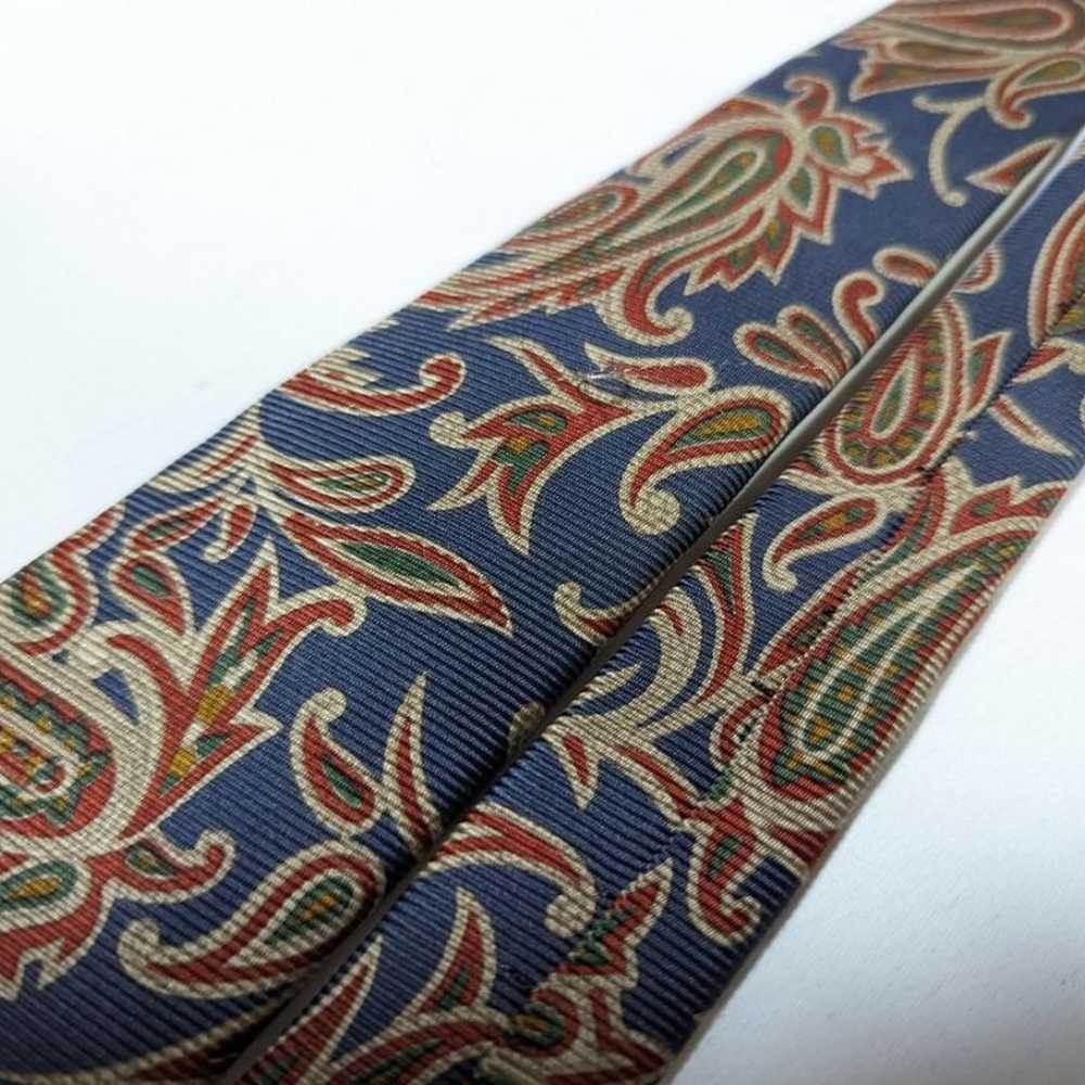 Vintage 60s Polo Ralph Lauren USA Blue Necktie - image 7