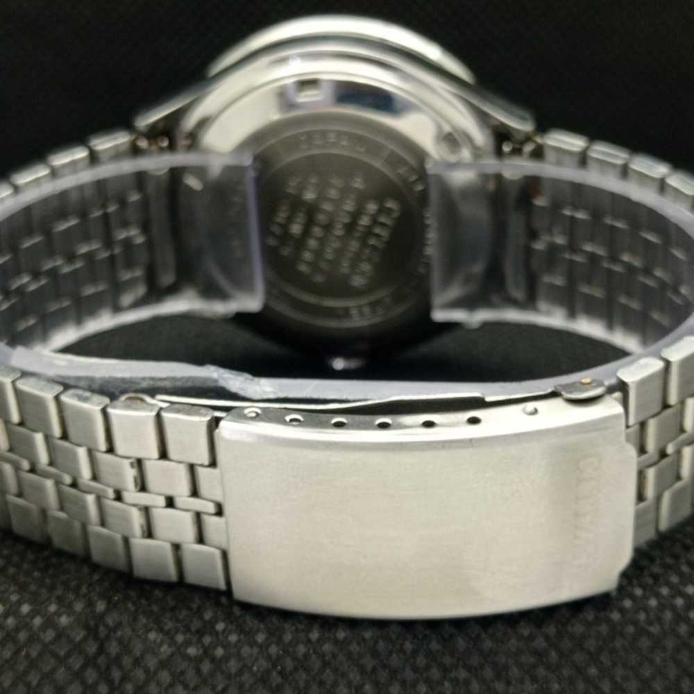 Vintage 1981 Citizen Automatic Mens Silver Watch … - image 2