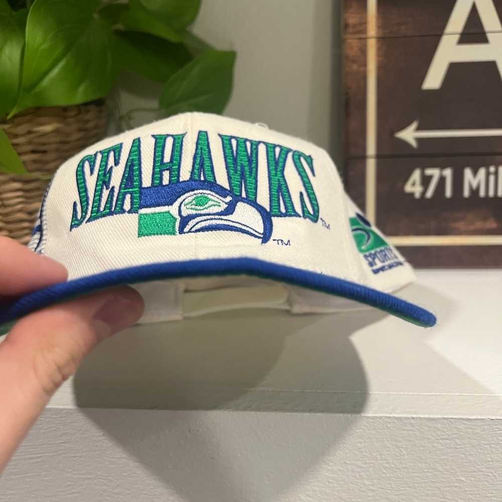 Vintage Seattle Seahawks Laser Hat - image 6