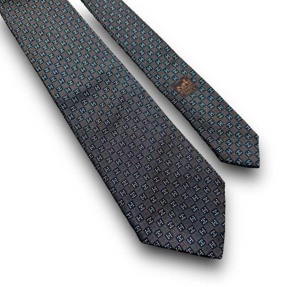 Excellent condition ✨ HERMES tie Hermes H pattern… - image 4