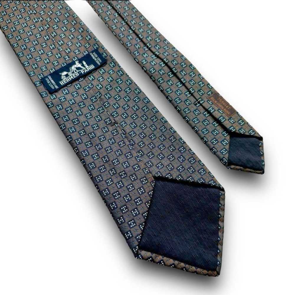 Excellent condition ✨ HERMES tie Hermes H pattern… - image 5