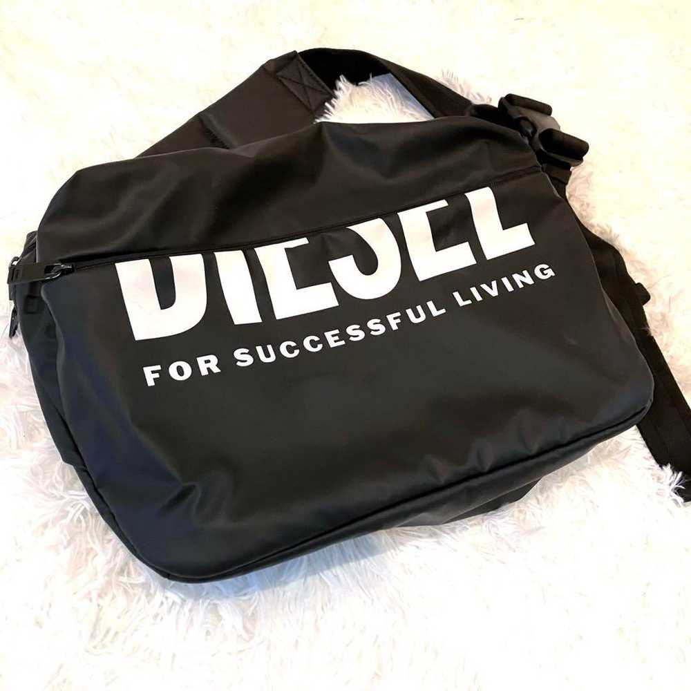 Rare❗️ Diesel Body Bag Black Logo Large Capacity - image 2