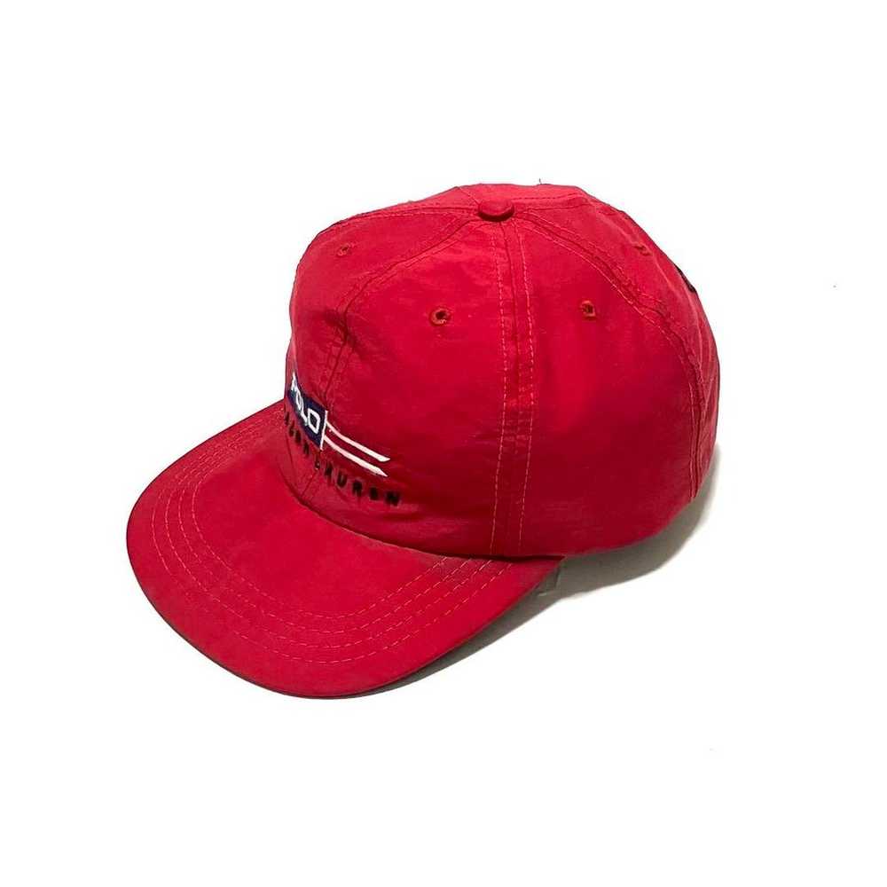 USA made POLO SPORT 90's Cotton Cap Red - image 3