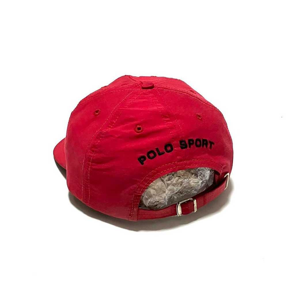 USA made POLO SPORT 90's Cotton Cap Red - image 4