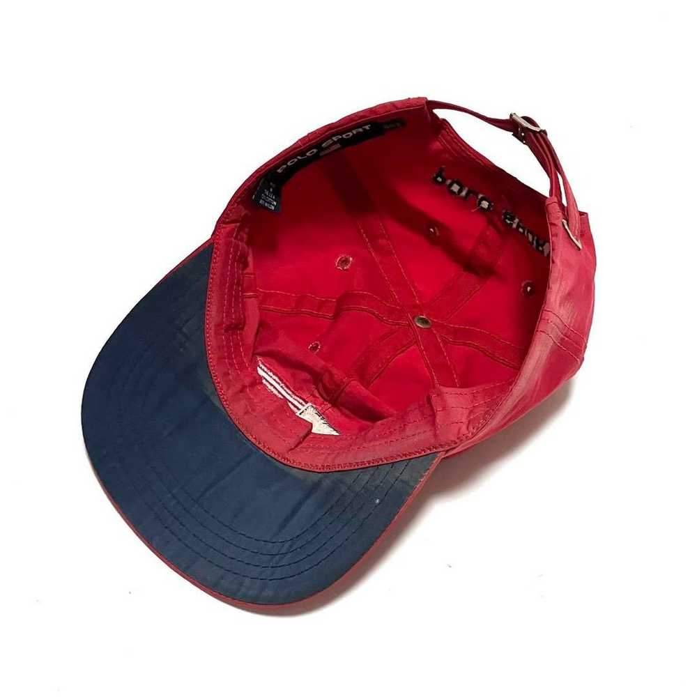 USA made POLO SPORT 90's Cotton Cap Red - image 5