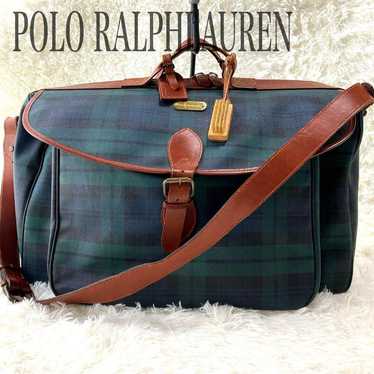 【Rare】Polo Ralph Lauren Boston Bag 2way Black Wat… - image 1