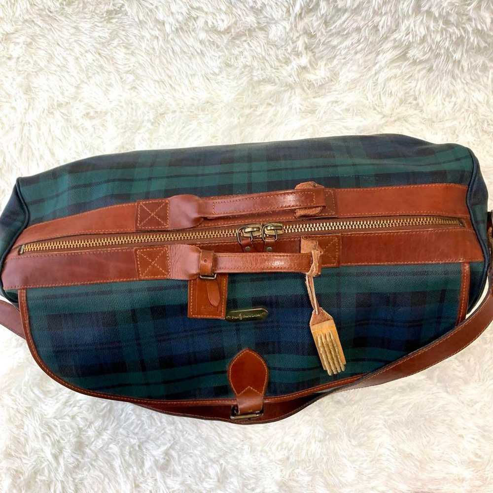 【Rare】Polo Ralph Lauren Boston Bag 2way Black Wat… - image 3