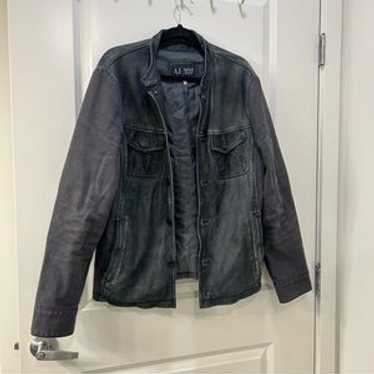 Armani jeans leather jacket - Gem