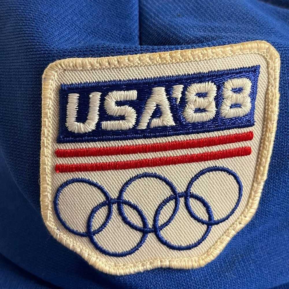 Vintage 1988 USA Olympics Snap Back Trucker Hat - image 4