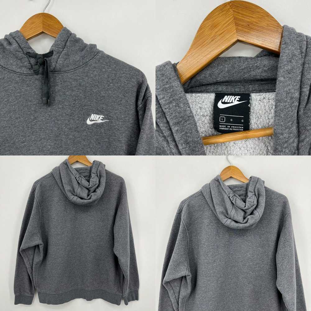 Nike Nike Hoodie Men's L Gray Embroidered Logo Pu… - image 4