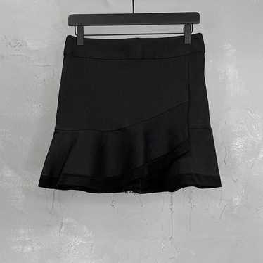 Iro Iro Fanny Black Layered Mini Skirt w/ Raw Edge