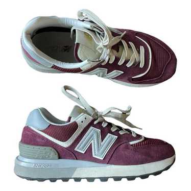 New Balance 574 leather trainers