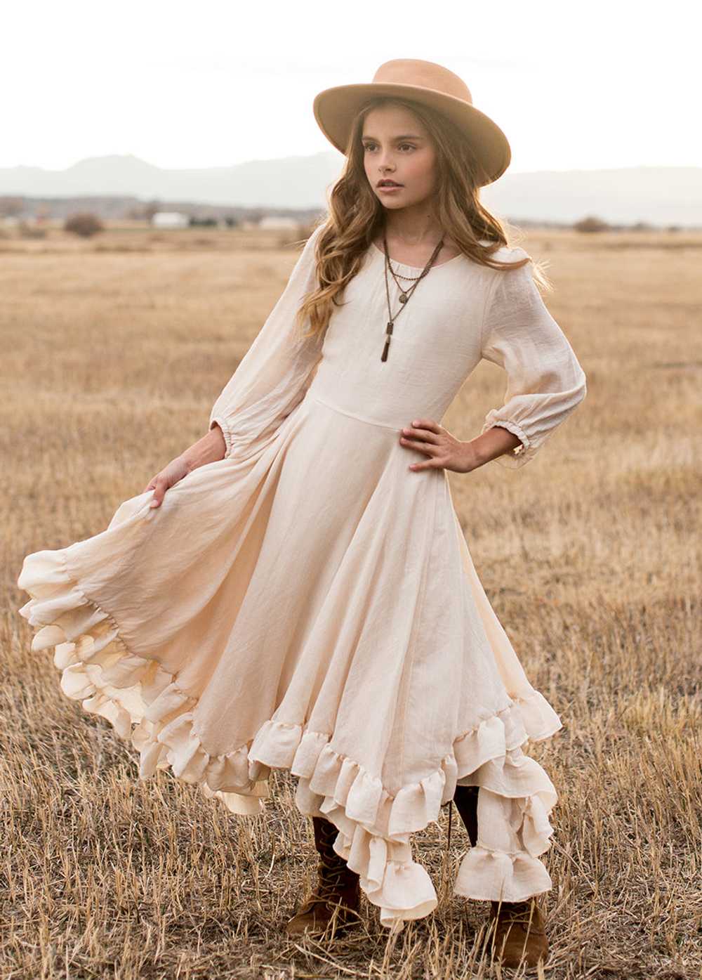 Joyfolie Raelynne Dress in Ecru - image 6