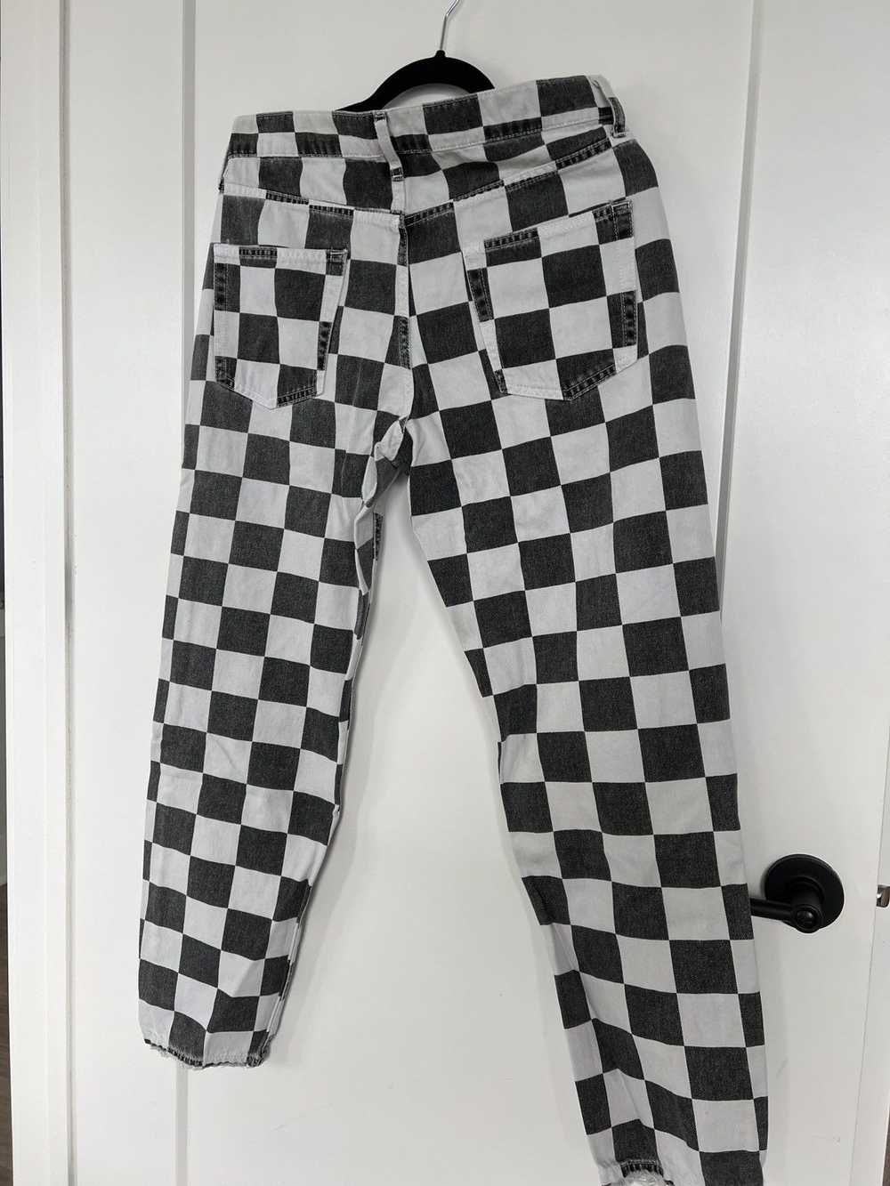 Topman Checkered denim pant 30 - image 4