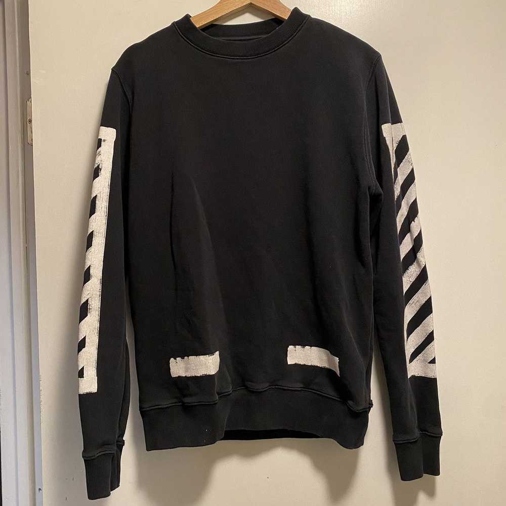 Off-White Off-White Big Logo Sweatshirt Black Whi… - image 1