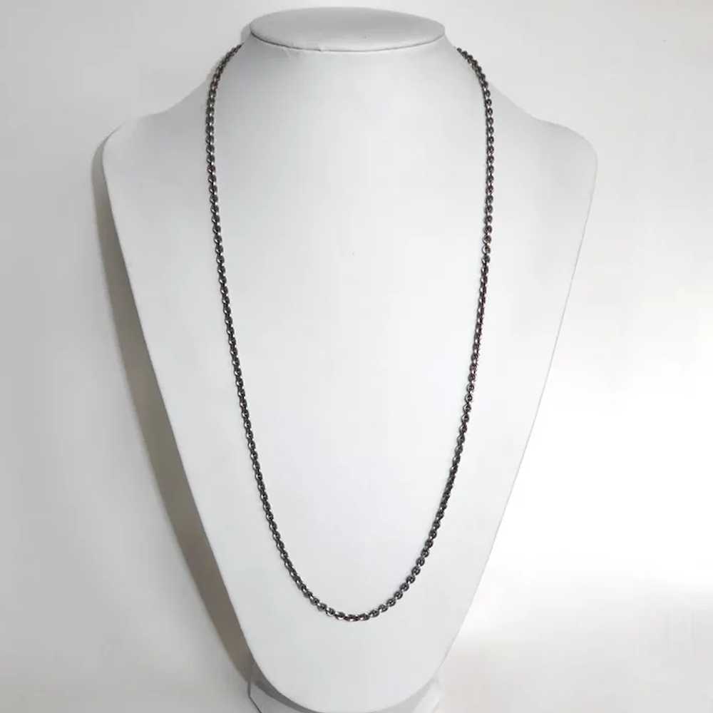 Georg Jensen Sterling 27.5" Early Signed Chain Ne… - image 3