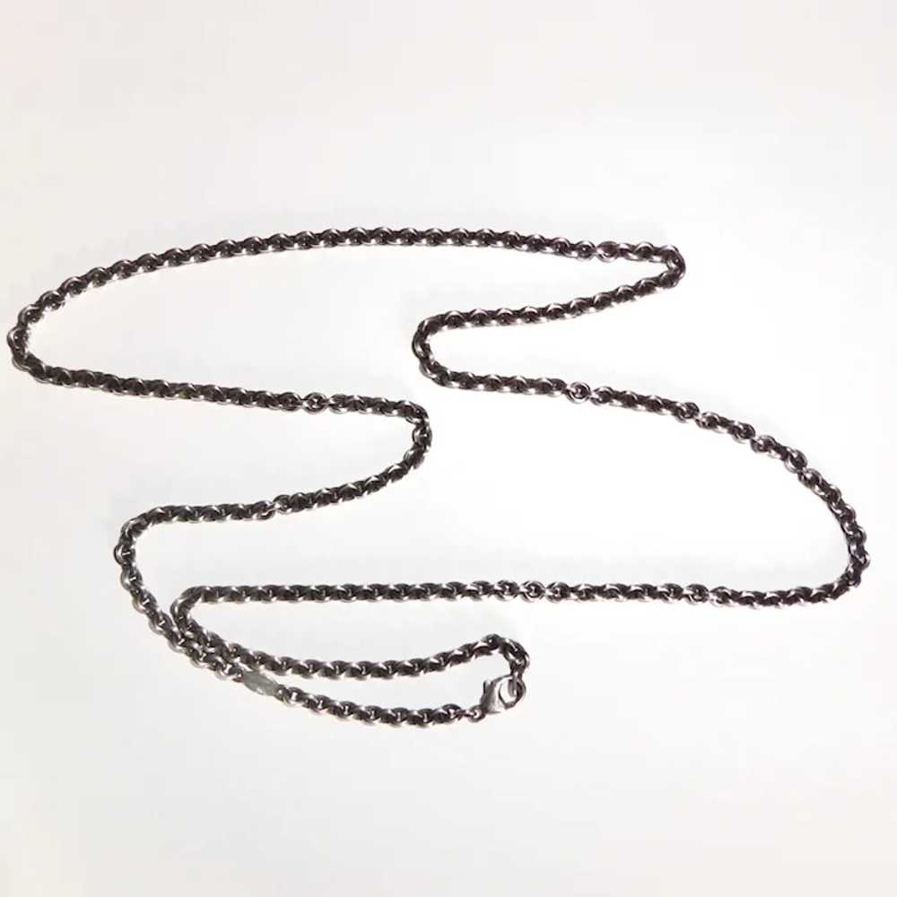 Georg Jensen Sterling 27.5" Early Signed Chain Ne… - image 6