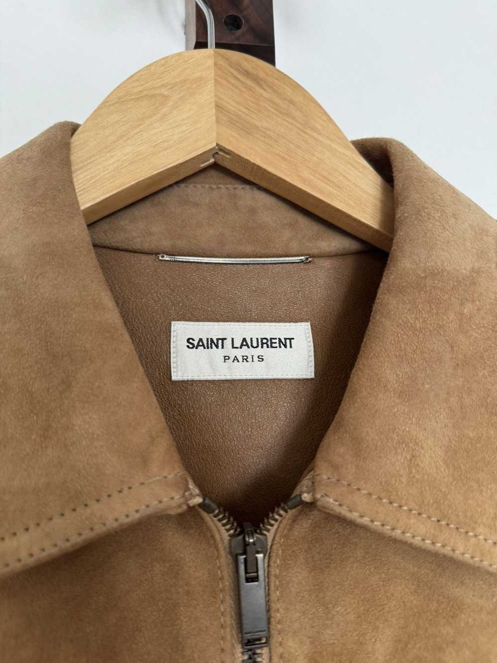 Saint Laurent Paris Suede Bomber - image 3