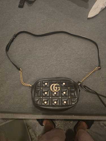 Gucci Calfskin Matelasse Studded Small Pearly GG M