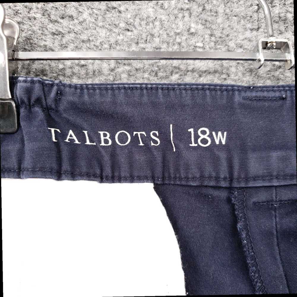 Talbots Blue Chino Bermuda Casual Stretch Flat Fr… - image 5