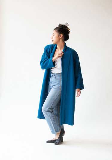 1980s Blue Sweatshirt Coat | Norma Kamali