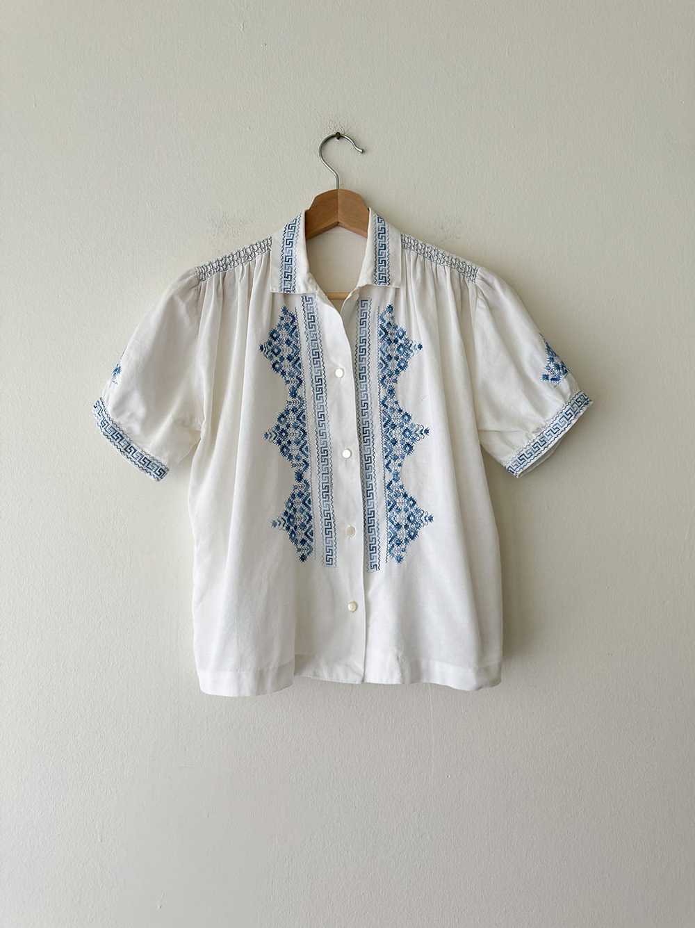 Folk Embroidered Top - image 2