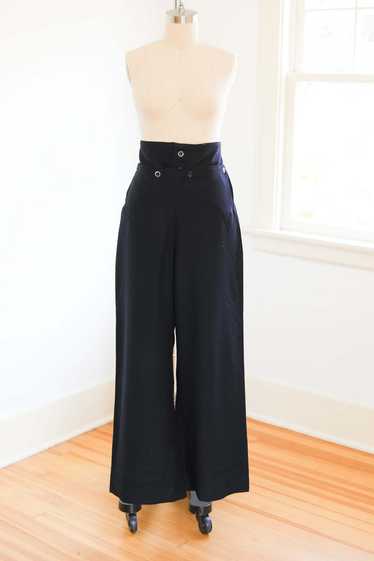 Rare Style 1940s Lace Up Sailor Trousers - Vintage