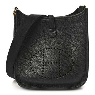 HERMES Taurillon Clemence Evelyne TPM Black