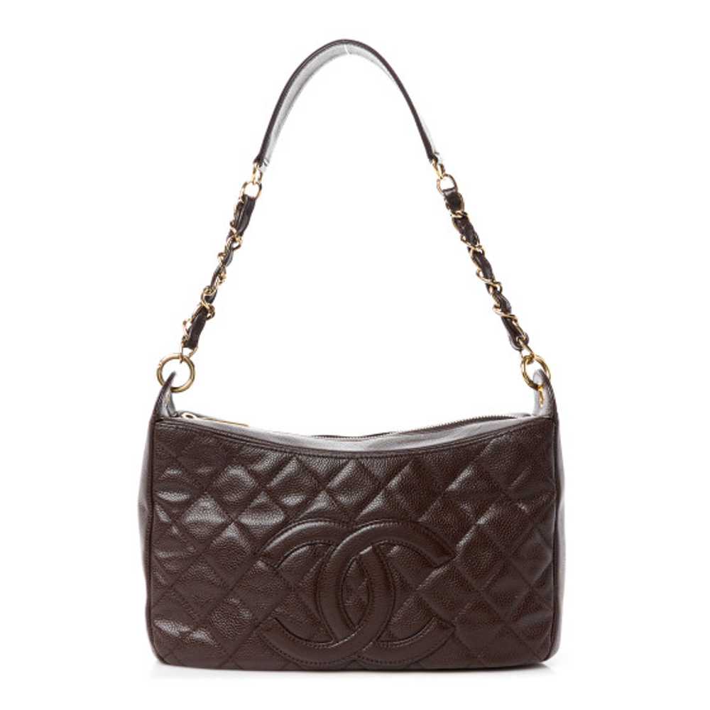 CHANEL Caviar Quilted Timeless CC Shoulder Bag Br… - image 1