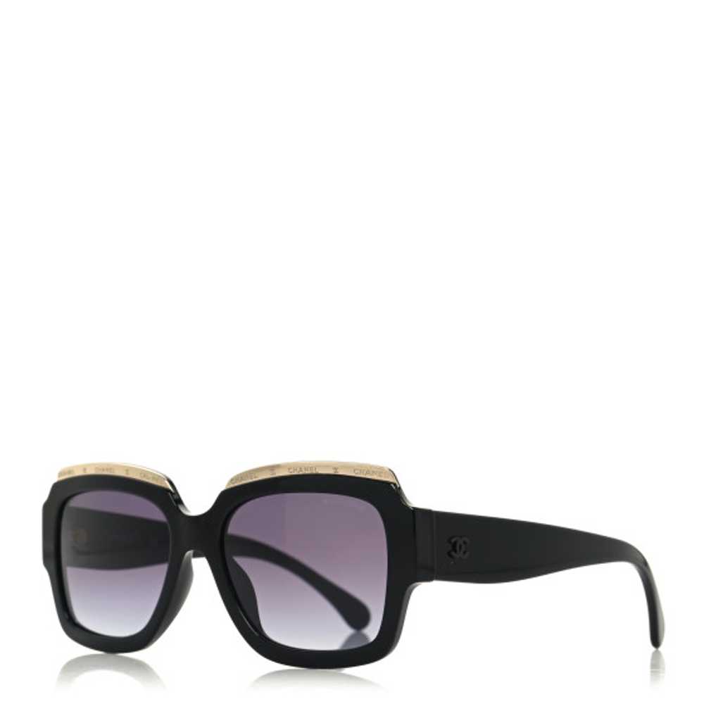 CHANEL Acetate Rectangle Logo Sunglasses 71506A B… - image 1