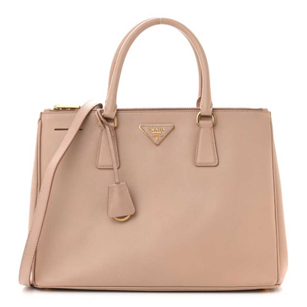 PRADA Saffiano Medium Galleria Double Zip Tote Ca… - image 1