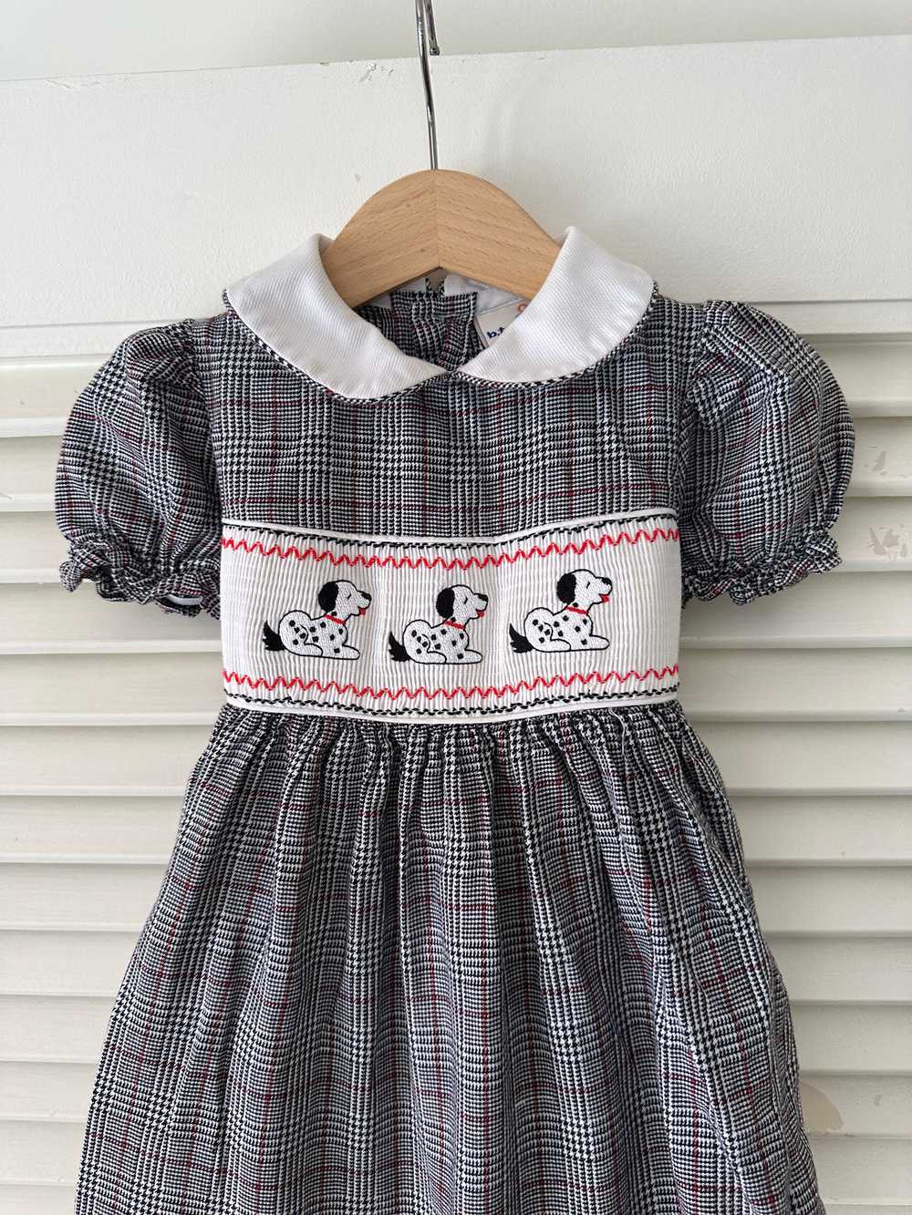 Vintage Baby Smocked Dog Dress - image 2