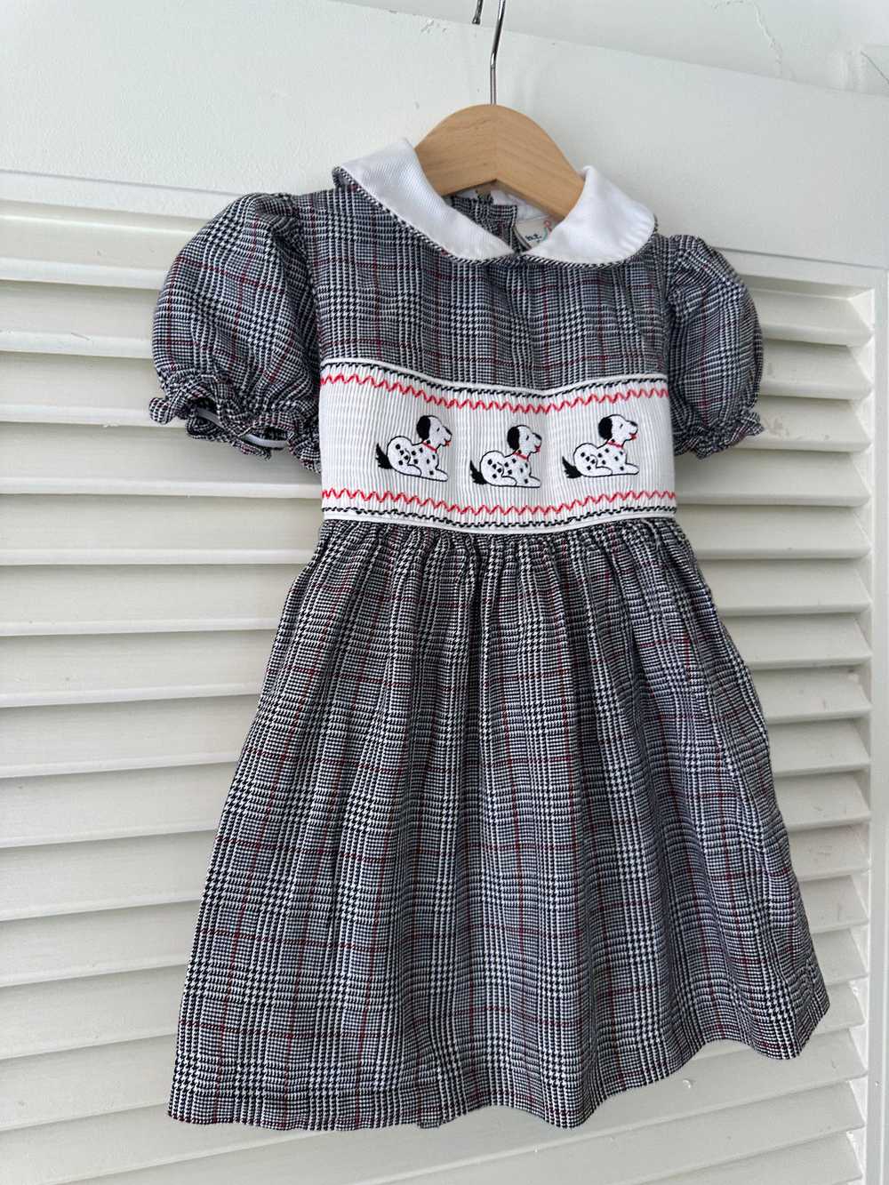 Vintage Baby Smocked Dog Dress - image 3