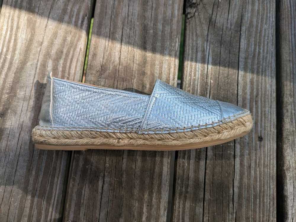 Laro Classic Metallic Silver Espadrille (40) | Us… - image 2