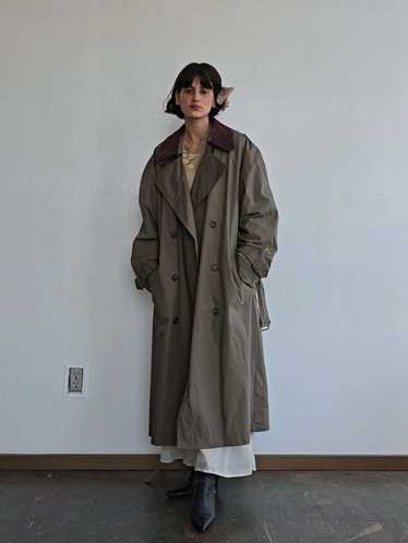 Classic Double Breasted Trench Coat - Khaki