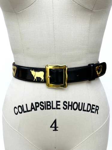 1980s Moschino Cow Heart Belt*