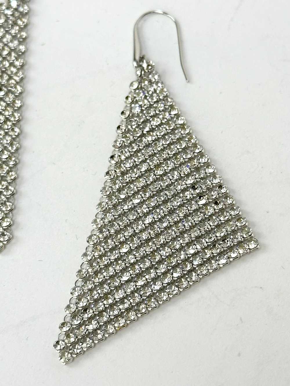 Swarovski Crystal Mesh Dangle Earrings - image 2