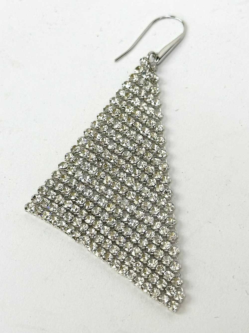 Swarovski Crystal Mesh Dangle Earrings - image 3