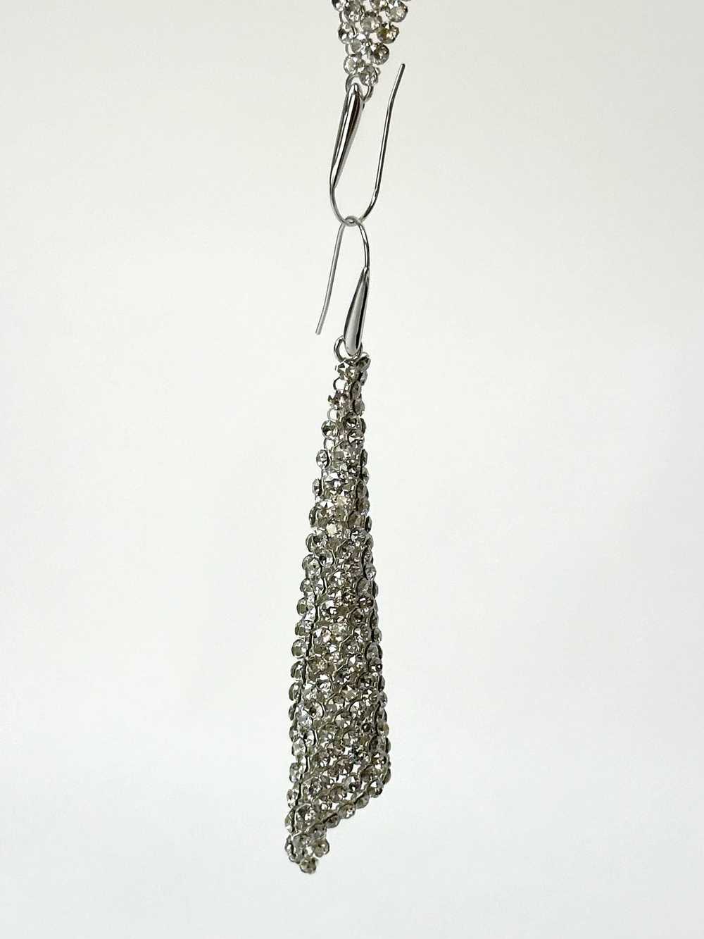 Swarovski Crystal Mesh Dangle Earrings - image 5