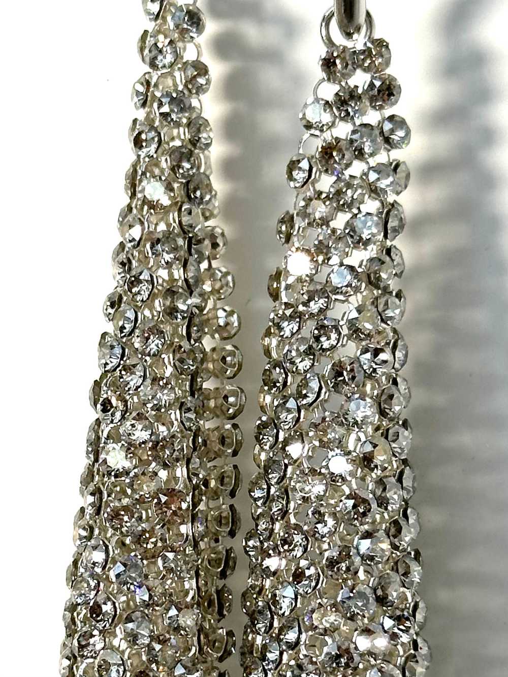 Swarovski Crystal Mesh Dangle Earrings - image 8