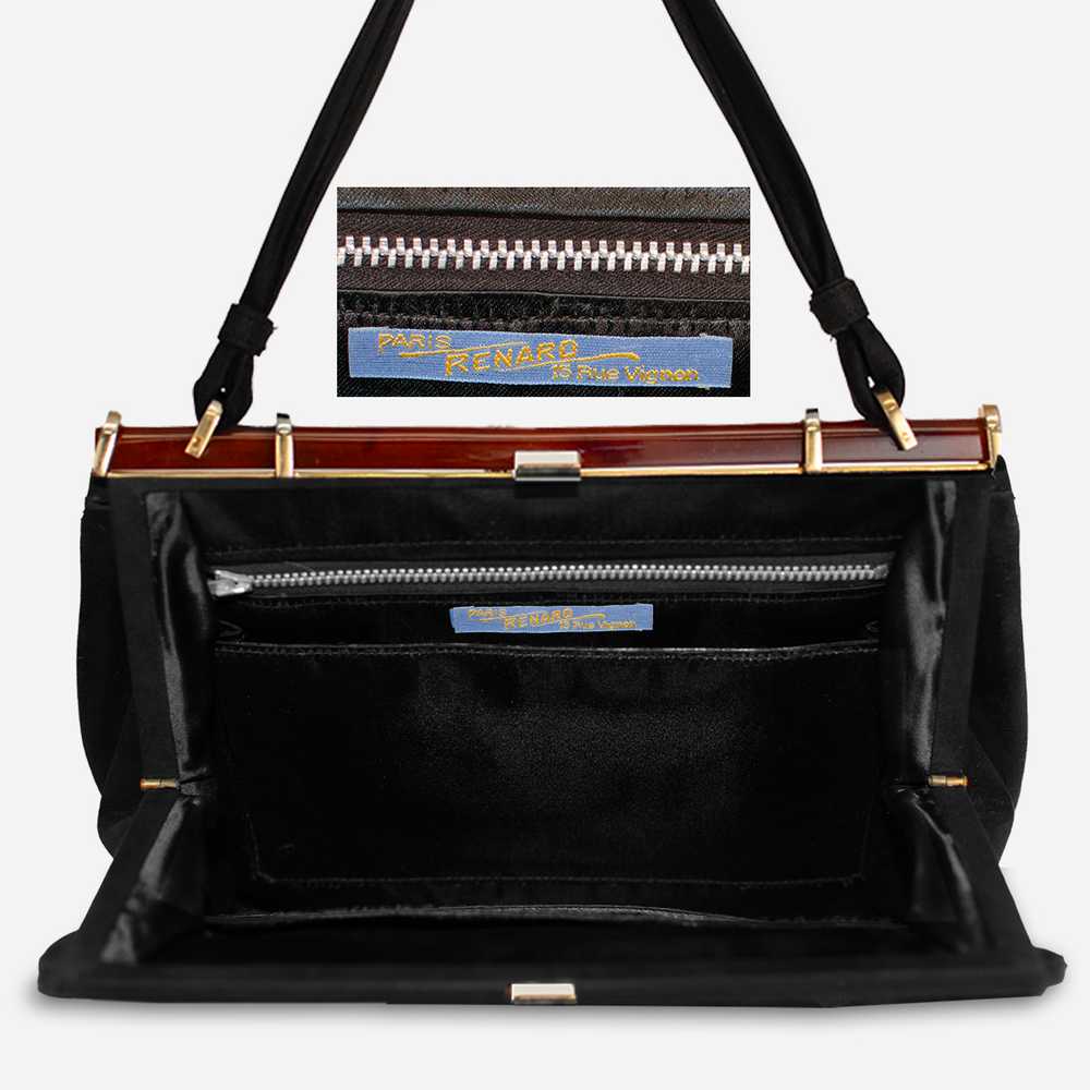 Black Handbag by Renard Paris | Classic Structure… - image 4