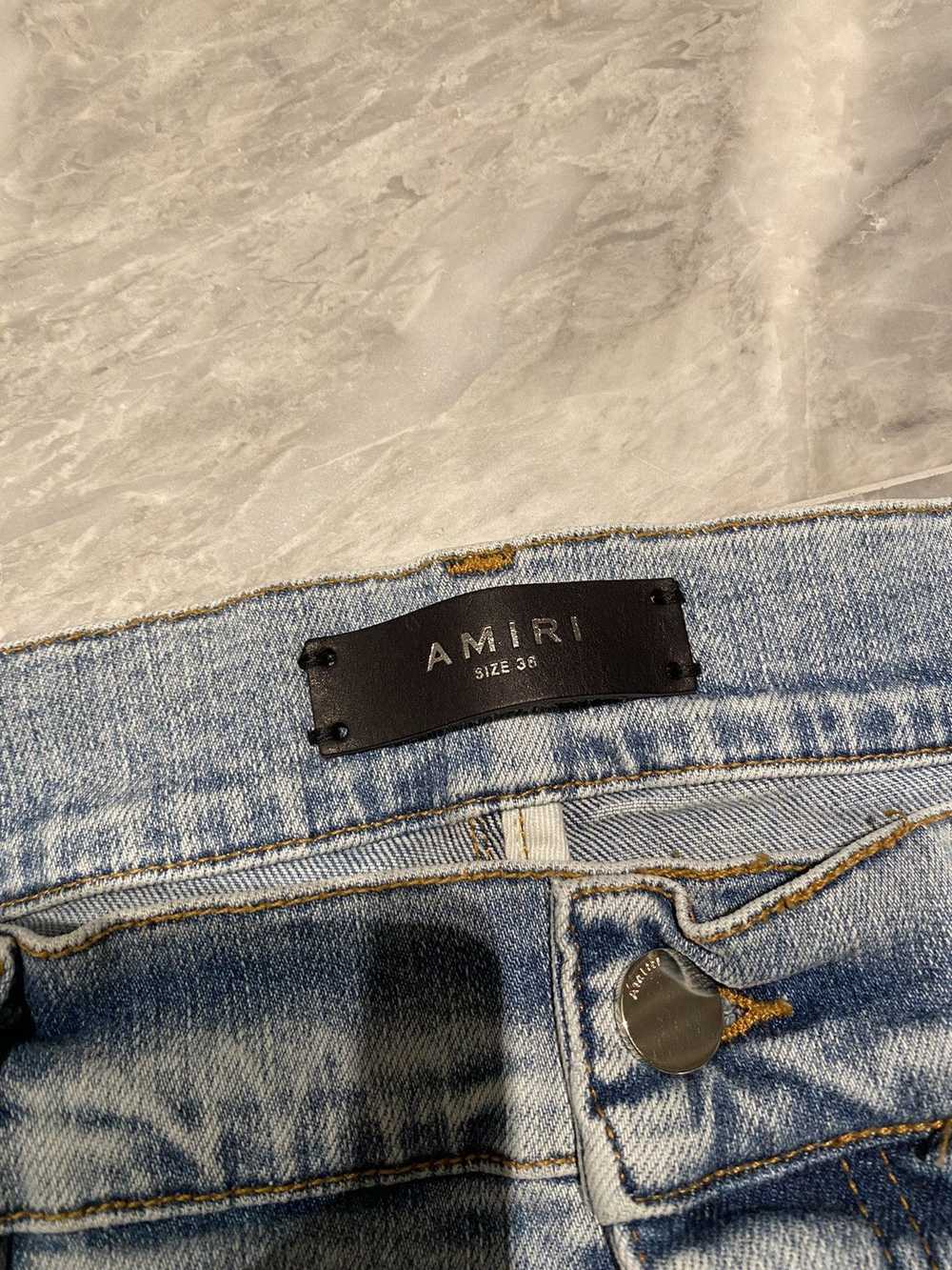 Amiri Amiri Sky Indigo Thrashers Jeans - image 2