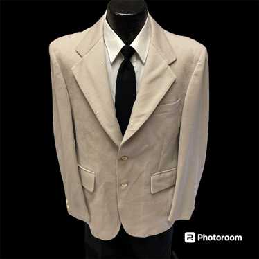 Palm Beach 70’s Palm Beach Tan Sport Coat TEXTURE… - image 1