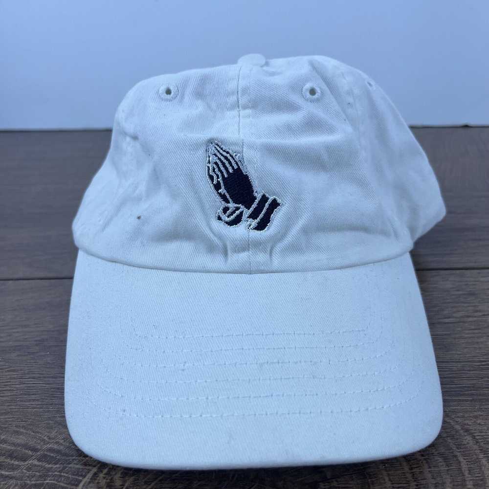 Other Praying Hands Hat Pray Adjustable Hat White… - image 2