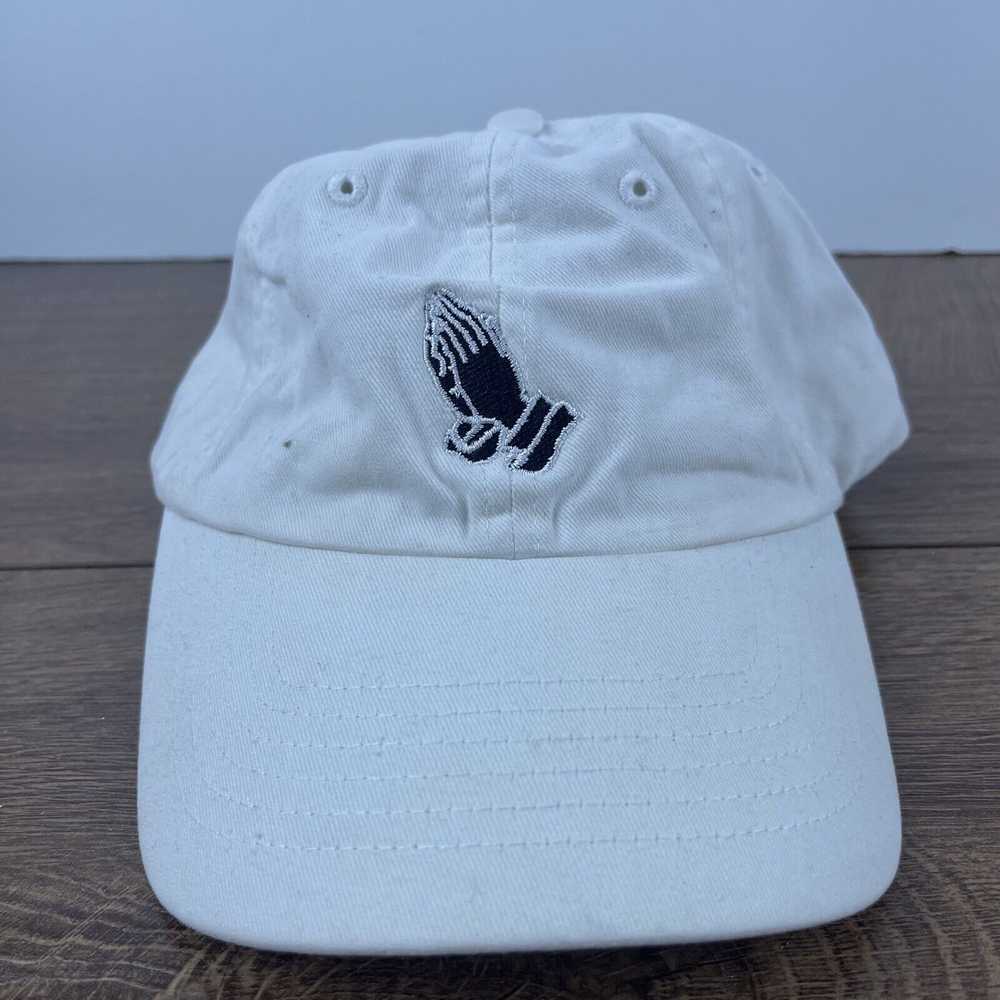 Other Praying Hands Hat Pray Adjustable Hat White… - image 3