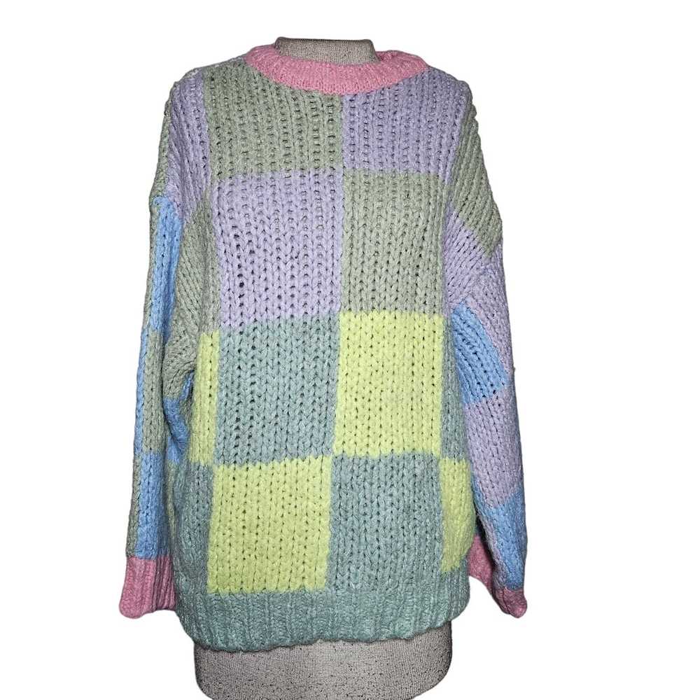 Bershka Wool Blend Chunky Knit Sweater Size Small - image 1