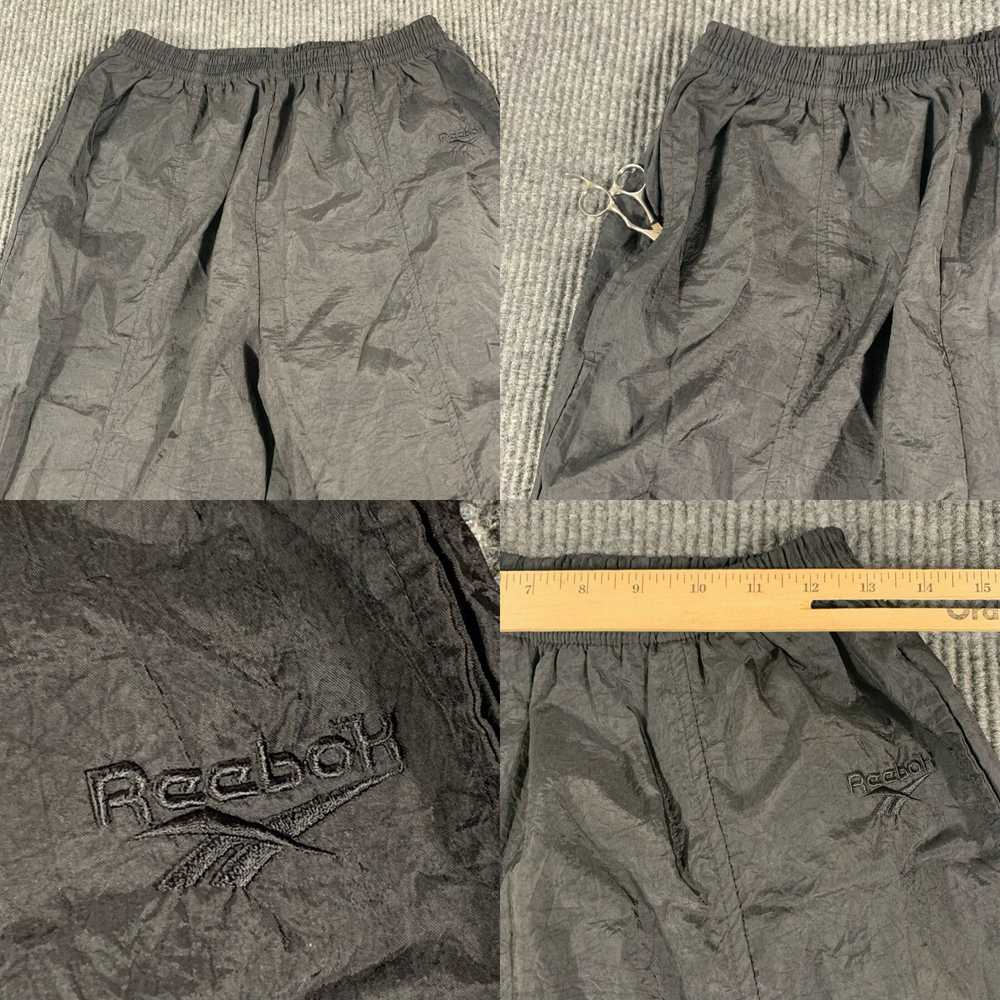 Reebok VTG Reebok Track Pants Mens Medium Black L… - image 4